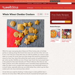 Easy Whole Wheat Cheddar Crackers