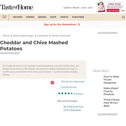 Cheddar and Chive Mashed Potatoes Recipe: How to Make It