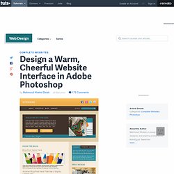 Design a Warm, Cheerful Website Interface in Adobe Photoshop