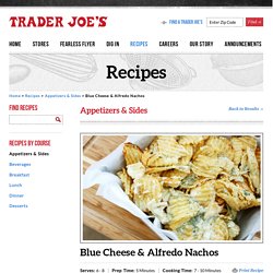 Blue Cheese & Alfredo Nachos