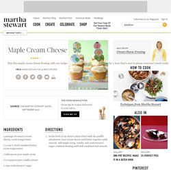 Maple Cream Cheese Frosting Recipe