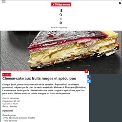 Cheese-cake aux fruits rouges et spéculoos