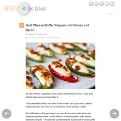Goat Cheese Jalapeno Poppers with Honey and Bacon Recipe