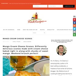 Mango Cream Cheese Scones - Weekend brunch perfect!