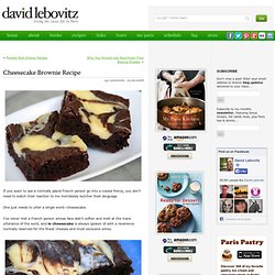 Cheesecake Brownie Recipe