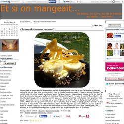 Cheesecake banane caramel
