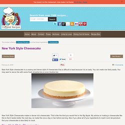 New York Style Cheesecake