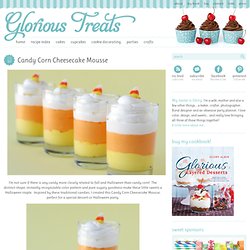 Candy Corn Cheesecake Mousse