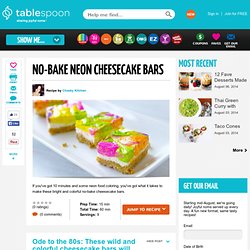 No-Bake Neon Cheesecake Bars recipe