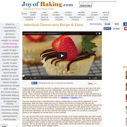 Individual Cheesecakes Recipe