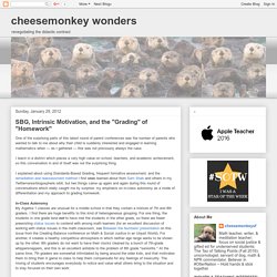 cheesemonkey wonders: SBG, Intrinsic Motivation, and the "Grading" of "Homework"