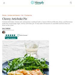 Cheesy Artichoke Pie Recipe