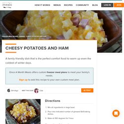 Cheesy Potatoes and Ham