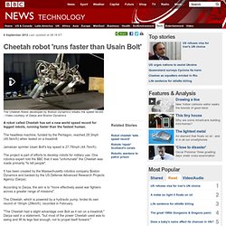 Cheetah robot 'runs faster than Usain Bolt'