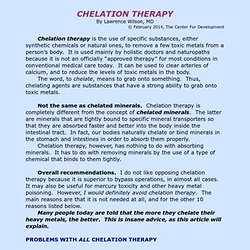 CHELATION THERAPY