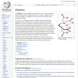 Chélation (Wikipedia)