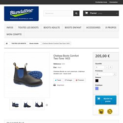Chelsea Boots Blundstone 1403, Noir & Bleu