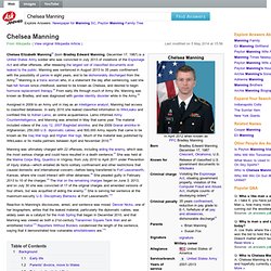 Chelsea Manning - Ask.com Encyclopedia