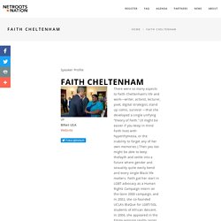 Faith Cheltenham – Netroots Nation