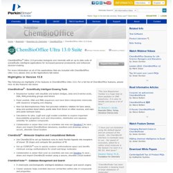 ChemBioOffice Ultra 13.0 Suite  PerkinElmer Informatics Desktop Software