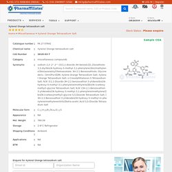 Chemical Name : Xylenol Orange tetrasodium salt