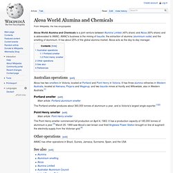 Alcoa World Alumina and Chemicals