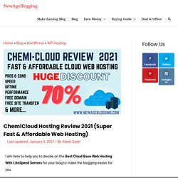 ChemiCloud Hosting Review 2021 (Super Fast & Affordable Web Hosting)