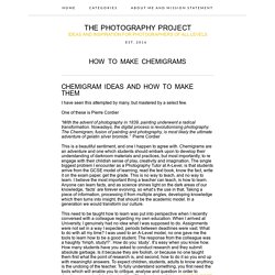 How to make chemigrams - Photography Project