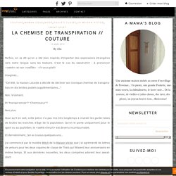 La chemise de transpiration // Couture - A Mama's blog