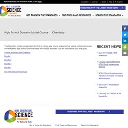 High School Domains Model Course 1: Chemistry