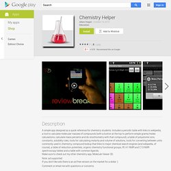 Chemistry Helper