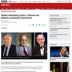 Nobel chemistry prize: Lithium-ion battery scientists honoured