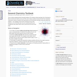 CEDL General Chemistry Textbook