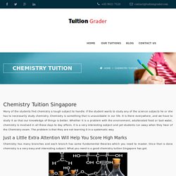 Chemistry Tuition Singapore