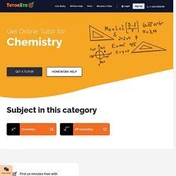 Find online Chemistry tutors near me
