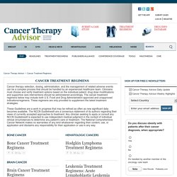 Chemotherapy Regimens - Cancer Therapy Advisor