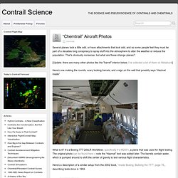 “Chemtrail” Aircraft Photos » Contrail Science