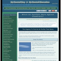 Chemtrails - Which Air Purifiers Work Against Chemtrails?
