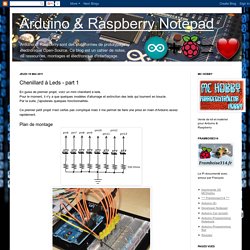 Arduino & Raspberry Notepad: Chenillard à Leds - part 1