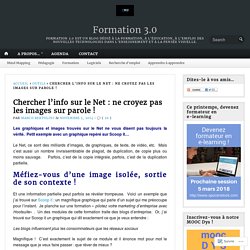 Chercher l’info sur le Net : ne croyez pas les images sur parole ! – Formation 3.0