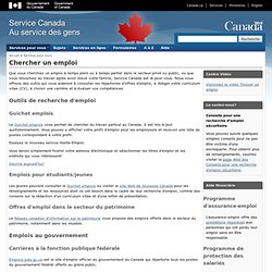 Service Canada - Chercher un emploi