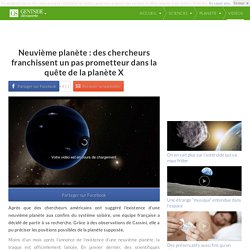Neuvième planète : des chercheurs franchissent un pas prometteur dans la quête de la planète X