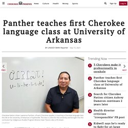 Panther teaches first Cherokee language class at University of Arkansas