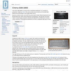 Cherry G80-1800 - Deskthority wiki