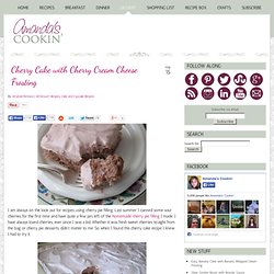 Cherry Cake with Cherry Cream Cheese Frosting