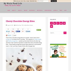 Cherry Chocolate Energy Bites