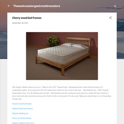 Cherry wood bed frames