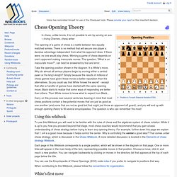 Chess Opening Theory