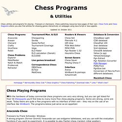 Chess programs and utilities
