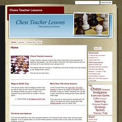 Chess Teacher Lessons
